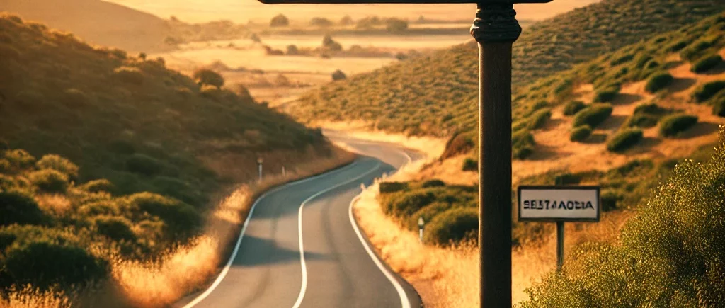 Restaurante de carretera en la carretera de Extremadura